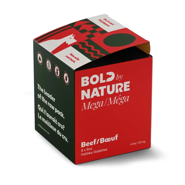 Bold by Nature Mega, 4 lb beef patties