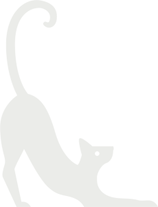 cat stretching graphic